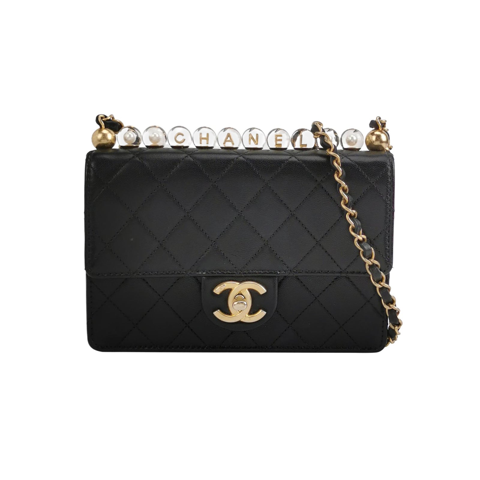Flap Bag Lambskin quilted CC turn-lock